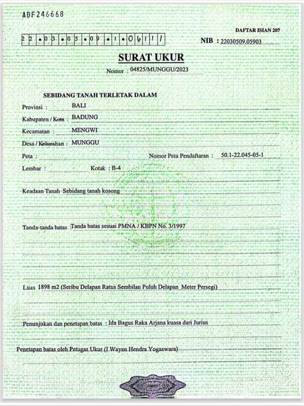 dijual tanah greenlot sambandha residence