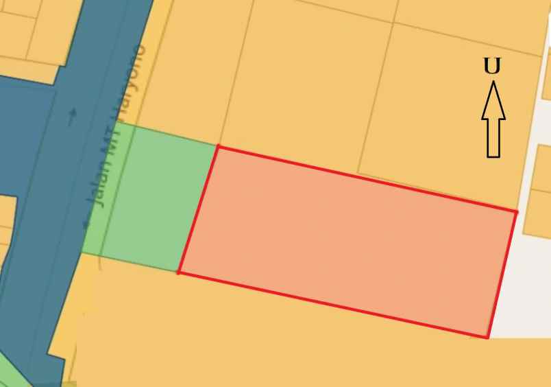 dijual tanah jalan raya setu grand