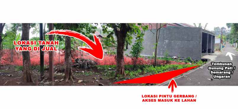 dijual tanah jl bandungsari jalan
