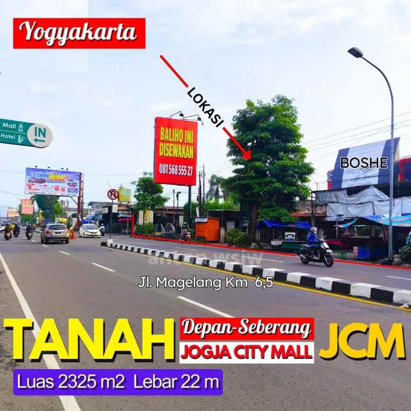 dijual tanah jl magelang no km 5 8 kutu