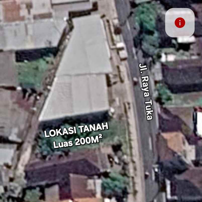 dijual tanah jl tuka