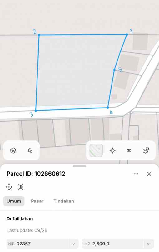 dijual tanah kelating tabanan bali