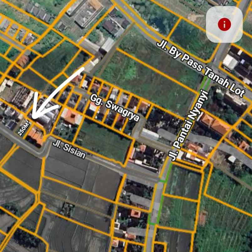 dijual tanah pantai nyanyi