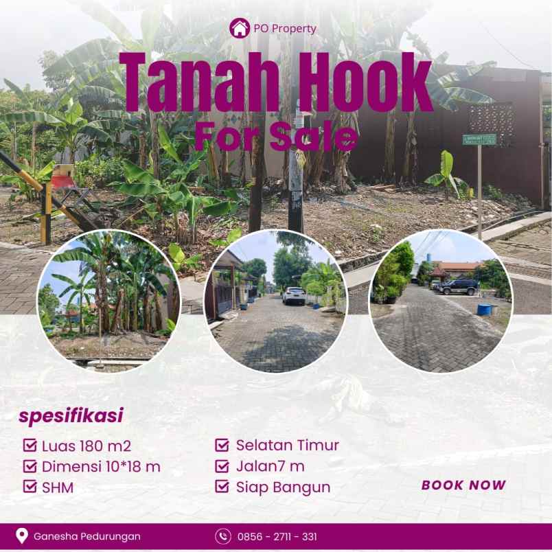 dijual tanah perumahan ganesha