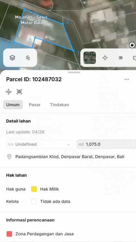 dijual tanah raya mahendradata