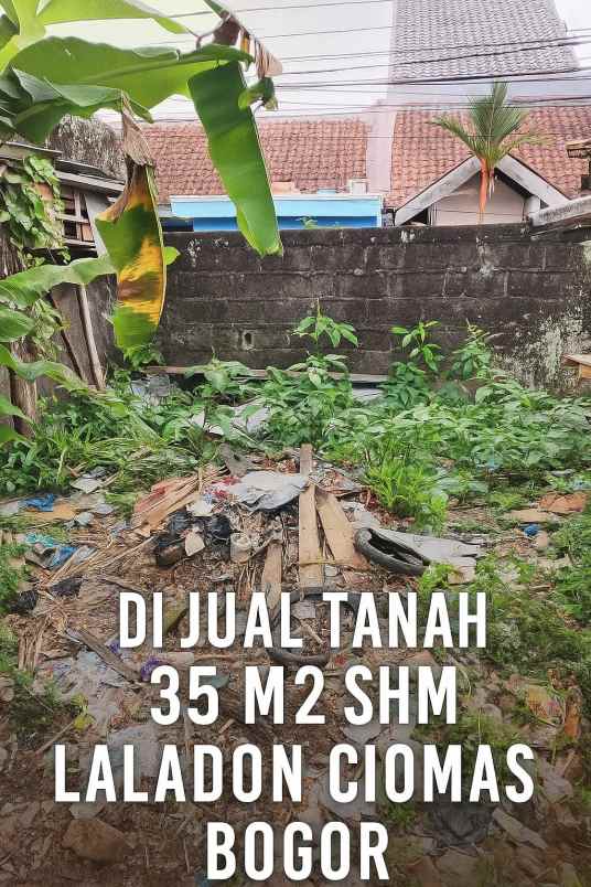dijual tanah siap bangun laladon ciomas bogor shm
