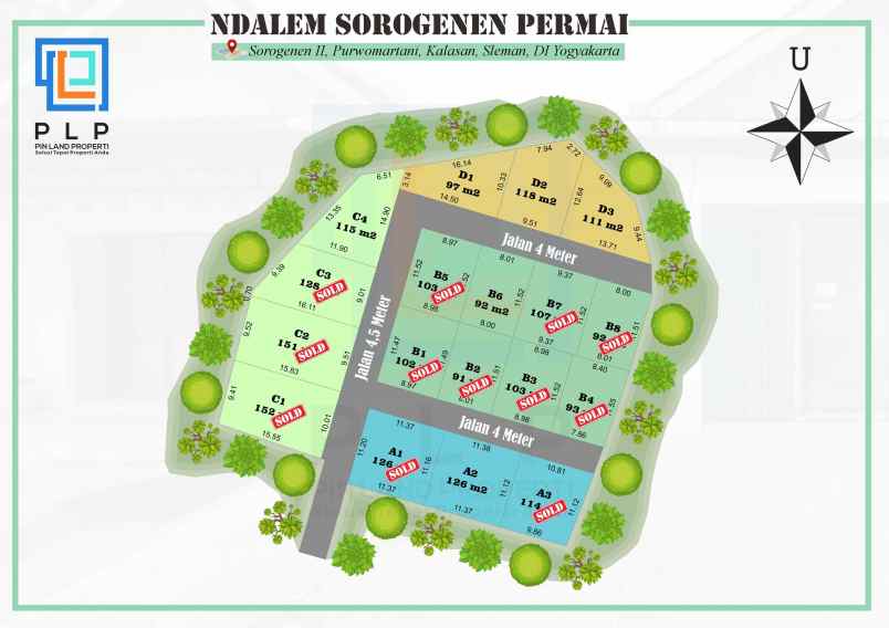 dijual tanah sorogenen ii purwomartani