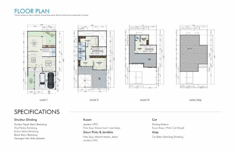 dijual villa komplek mutiara palace