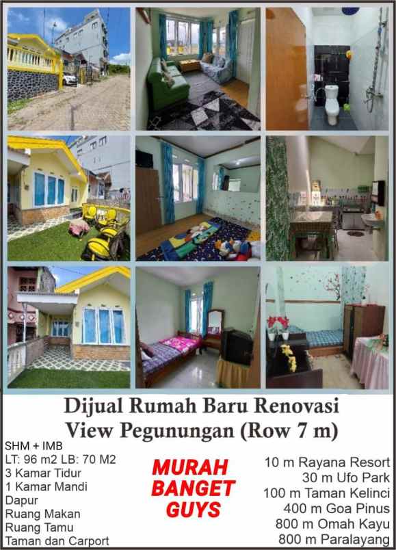 dijual villa pesanggrahan batu malang