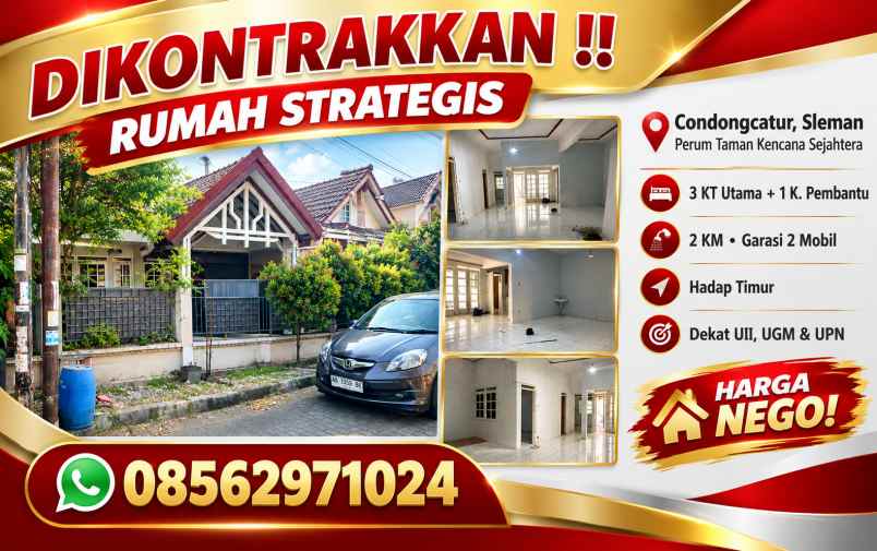 disewakan rumah condongcatur sleman yogyakarta