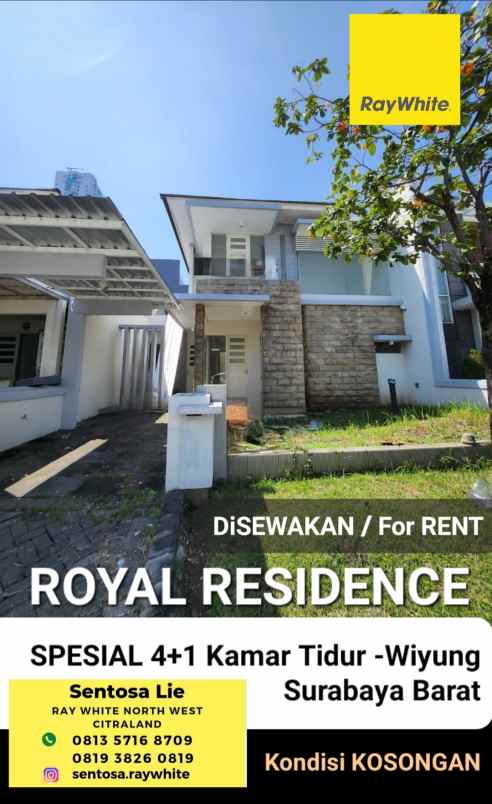 disewakan rumah jalan royal residence