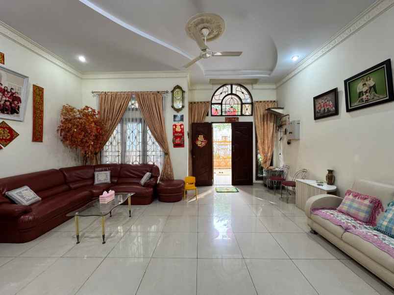 disewakan villa cemara asri full furnished siap huni