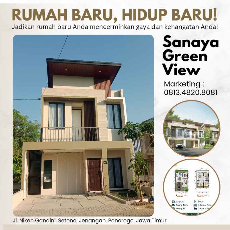 edisi menipis rumah 2 lantai syariah ponorogo