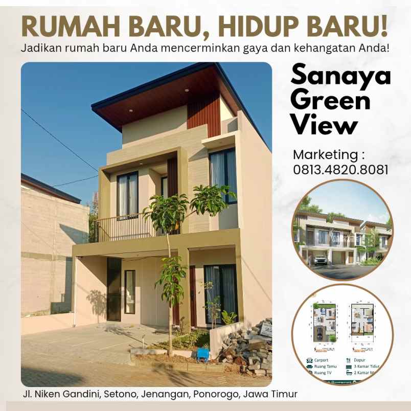 edisi menipis rumah 2 lantai syariah ponorogo