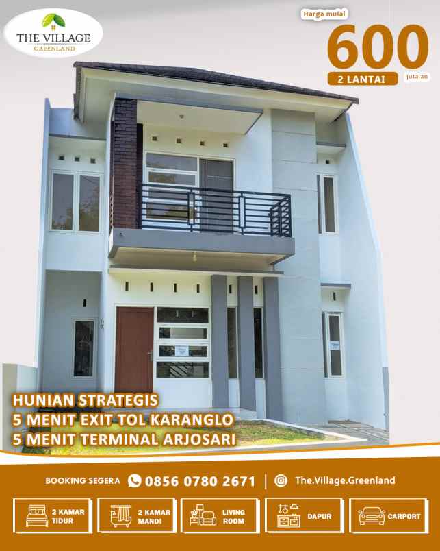 hunian 450jt an di kota malang dekat terminal arjosari