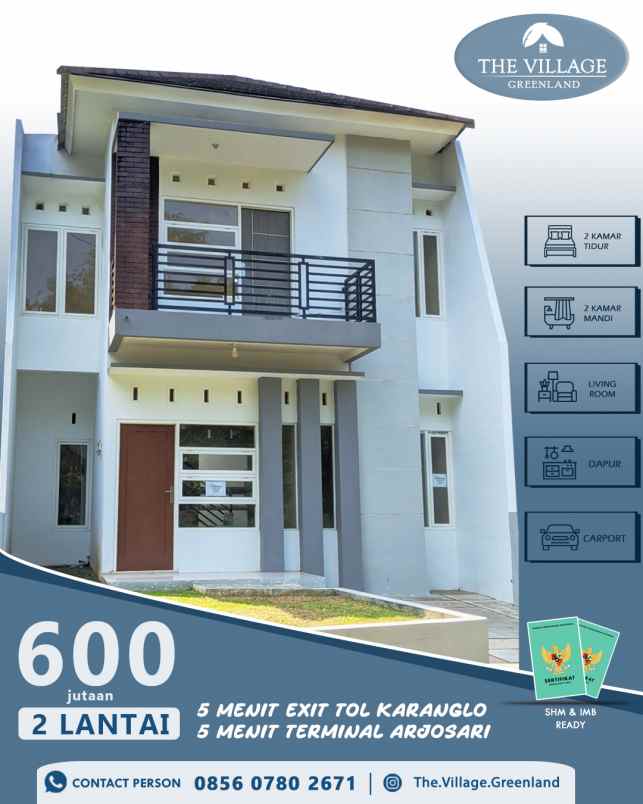 hunian 450jt an di kota malang dekat terminal arjosari