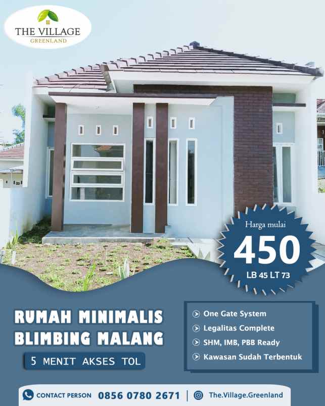 hunian 450jt an di kota malang dekat terminal arjosari