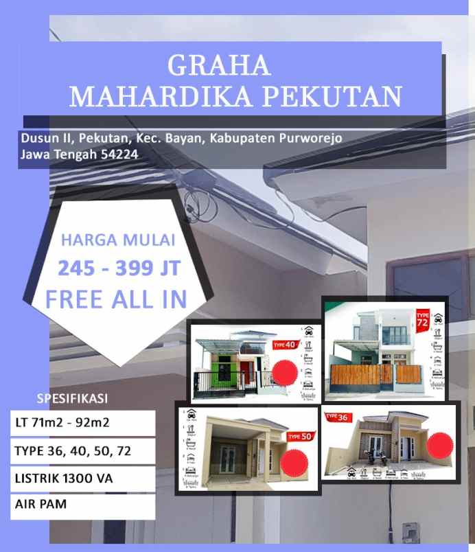 hunian premium harga istimewa purworejo