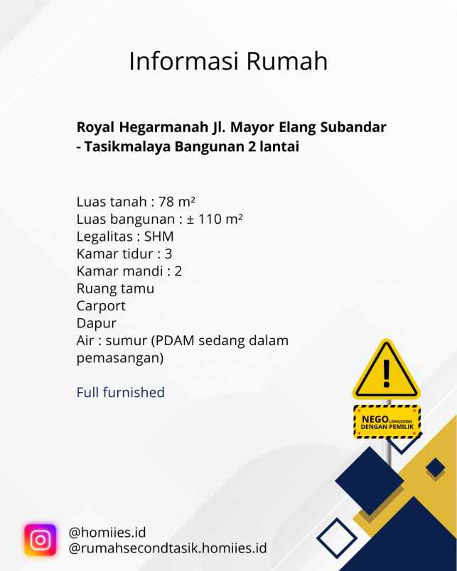 jual rumah bu royal hegarmanah