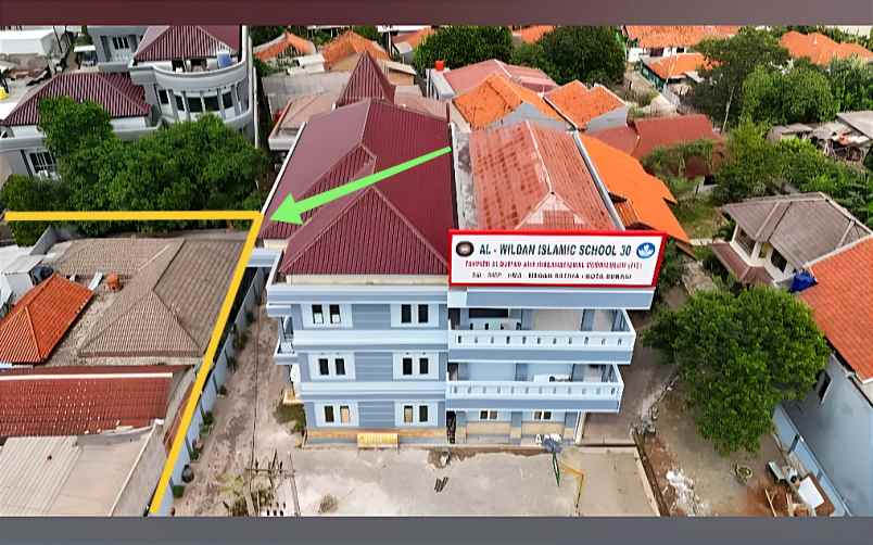 jual tanah bangunan sebelah fly over kranji bekasi