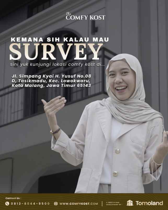 kost modern 8 kamar full facility malang kota area ub