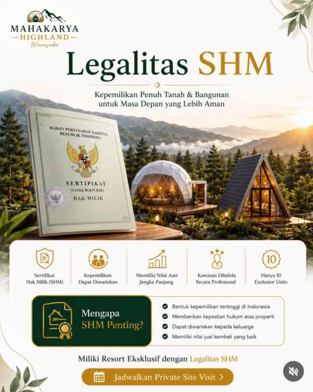 miliki glamping sendiri di kawasan wisata wonosobo