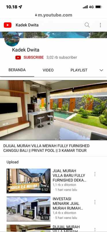 murah villa mewah sanur bali fully furnished