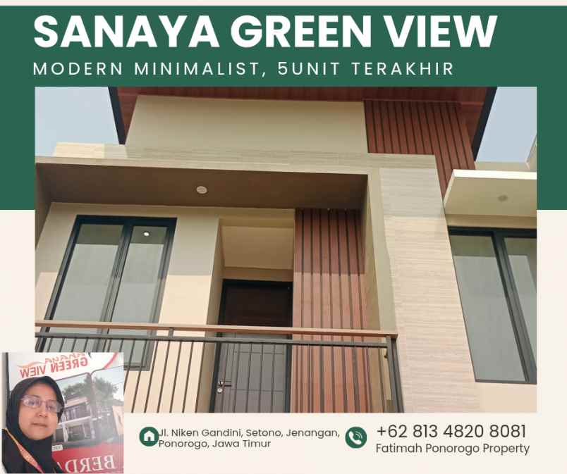 rumah 2 lantai syariah modern minimalis di ponorogo