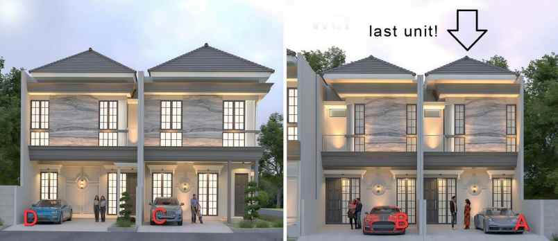 rumah baru gress di taman pondok indah wiyung