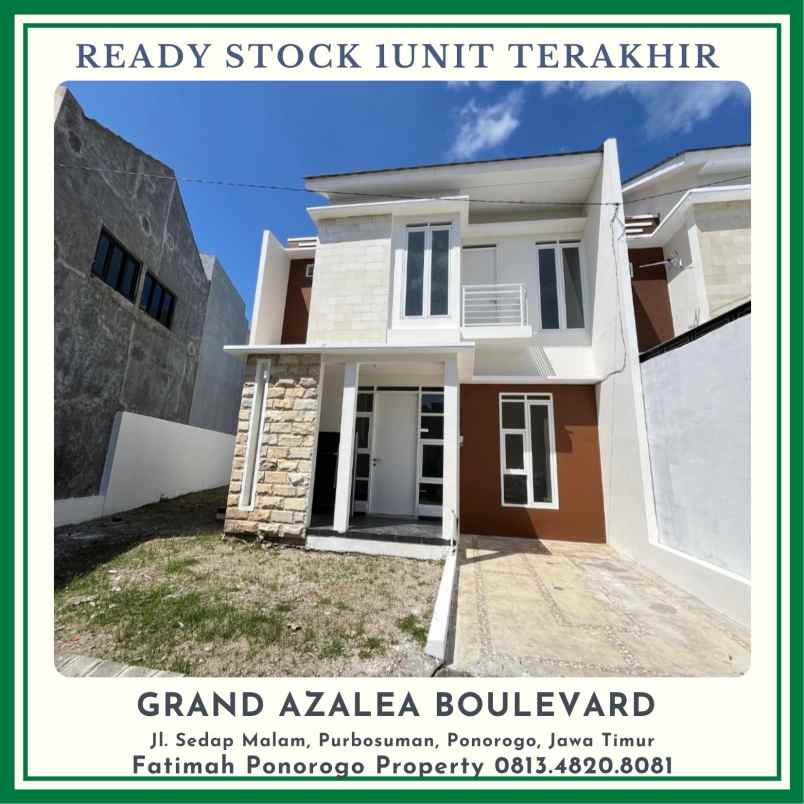 rumah baru ready stock syariah di ponorogo