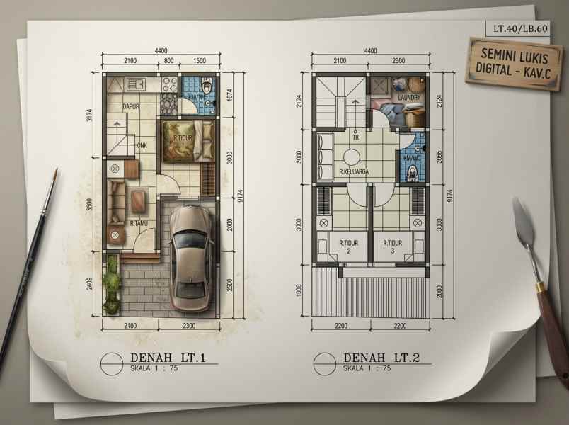rumah cipayung jakarta timur cluster 675jt