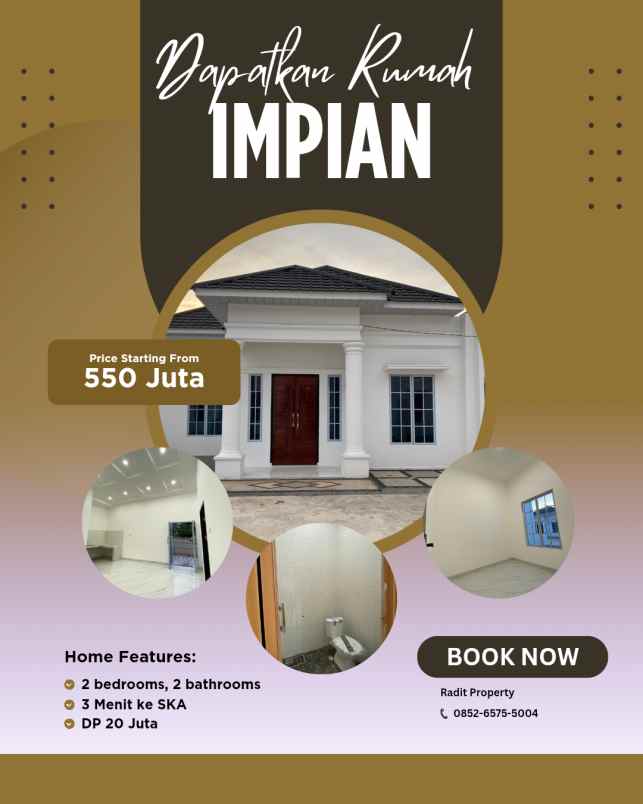 rumah dekat ska terbaru type 60