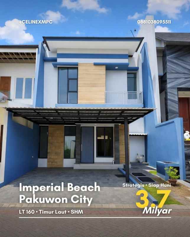 rumah imperial beach palm beach pakuwon city strategis