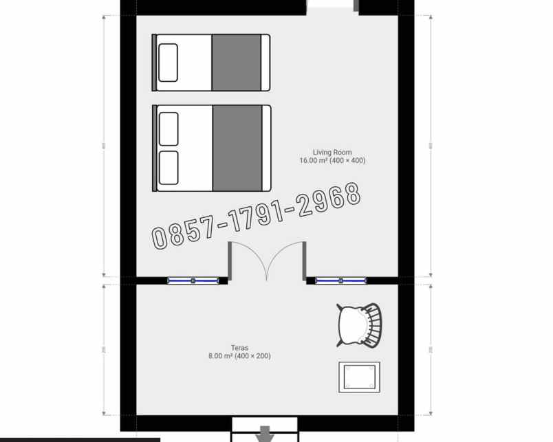 rumah lumbung minimalis ukuran 4x6 meter