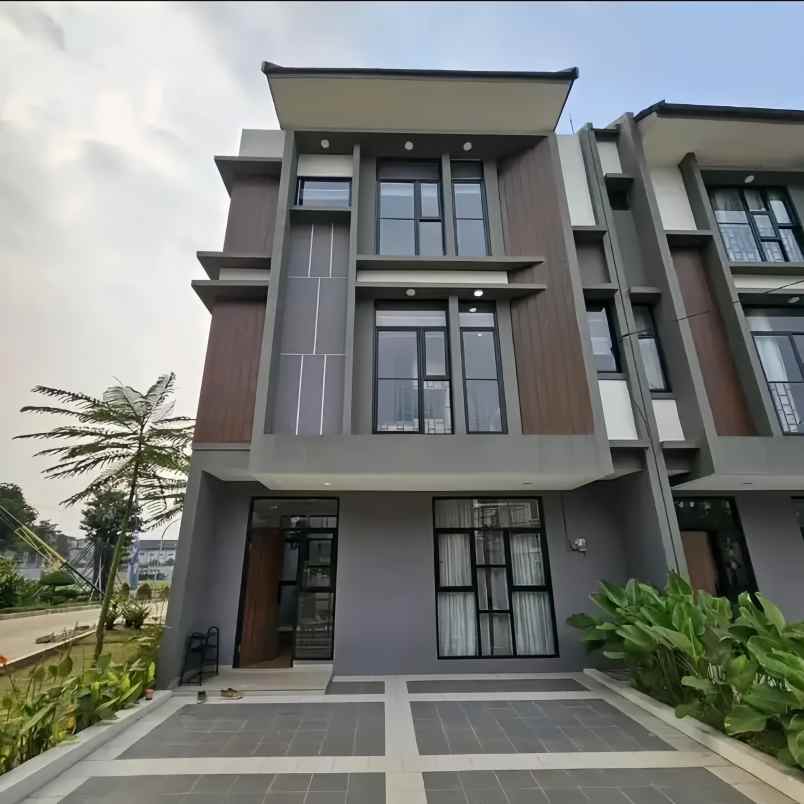 rumah modern 2 3 lantai tanpa dp di pamulang