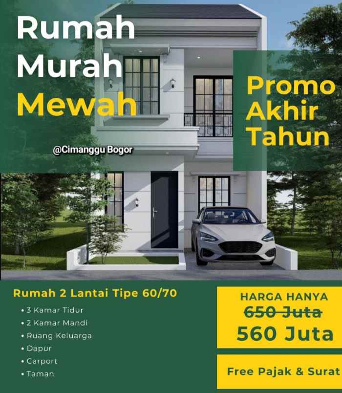 rumah murah kedungwaringin cimanggu bogor