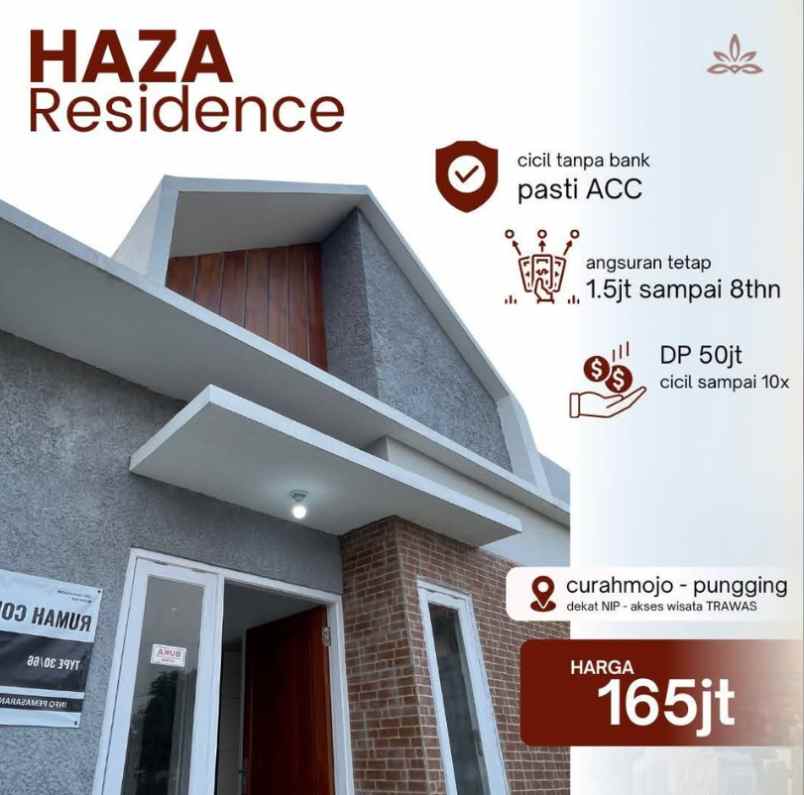 rumah pungging 165 juta an kawasan wisata trawaas