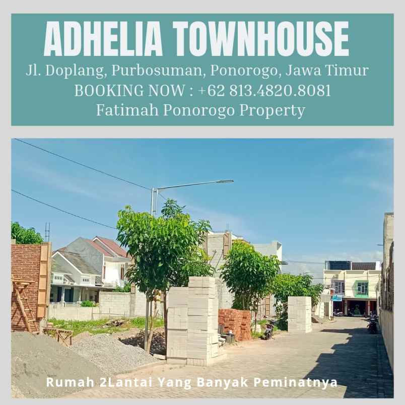 rumah syariah lengkap balkon dan rooftop ponorogo