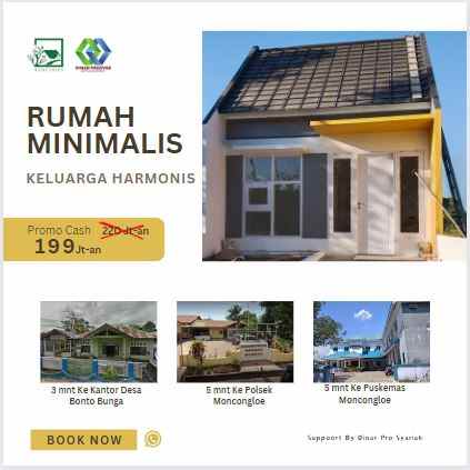 rumah termurah minimlais jual cash di moncongloe
