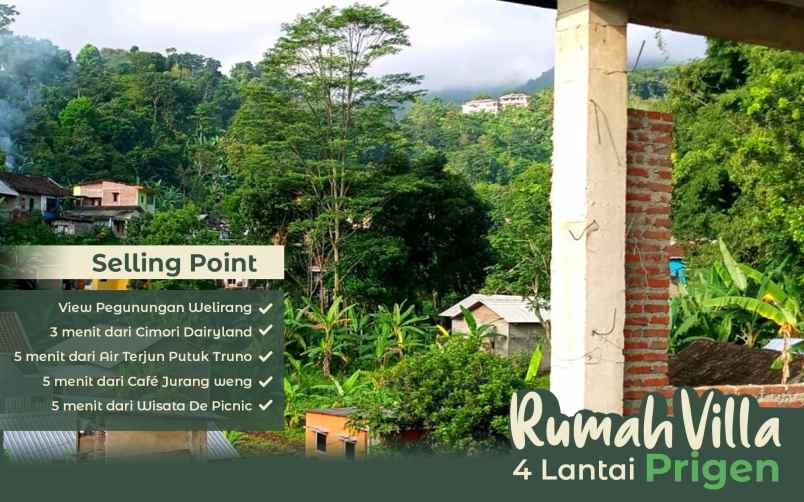 rumah villa lumbang rejo prigen dekat cimory