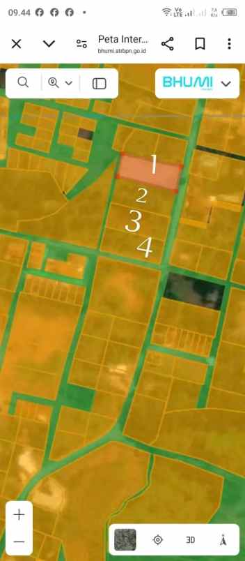 tanah 874 meter bedahan depok