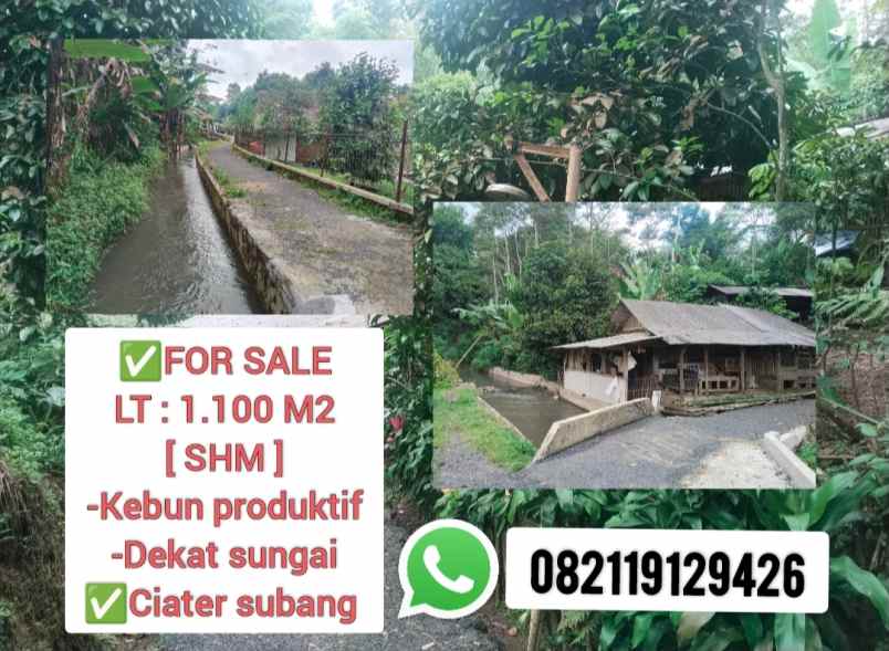 tanah dekat sungai ciater subang jawa barat