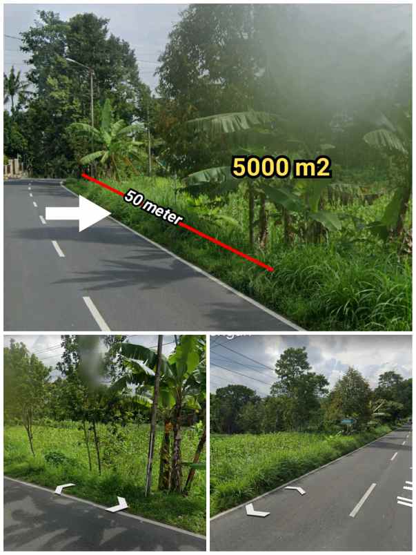 tanah jl raya boyolali magelang selo