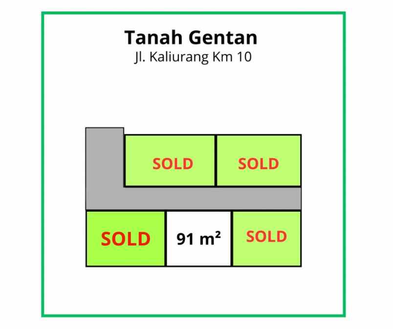 tanah kaliurang 300 jutaan timur pasar gentan