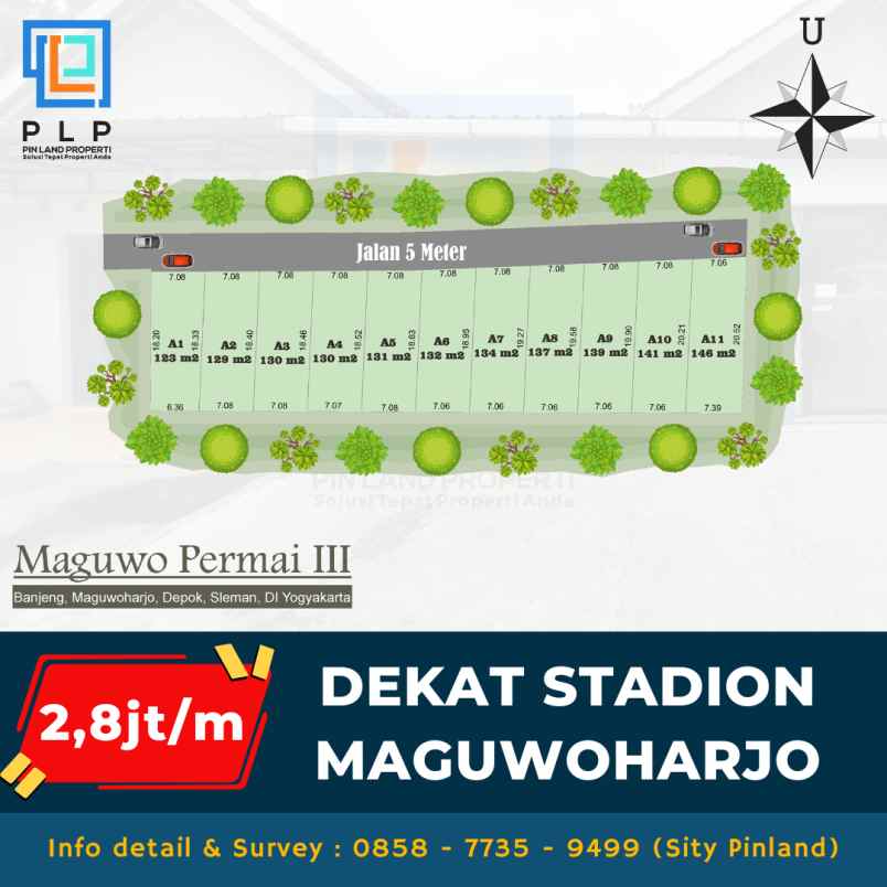 tanah kavling 300 jutaan dekat stadion maguwoharjo
