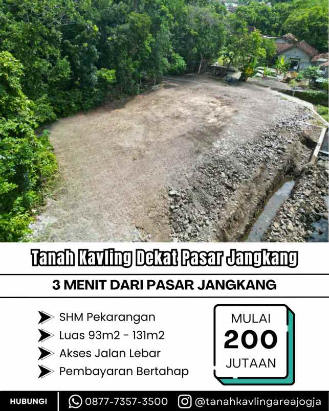 tanah kavling murah hanya 3 menit dari pasar jangkang