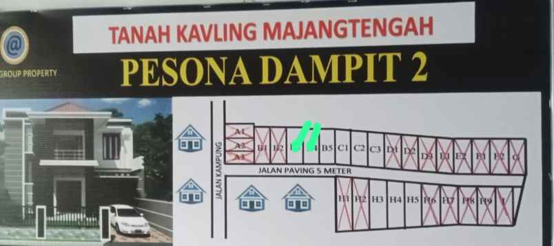 tanah kavling pesona dampit 2