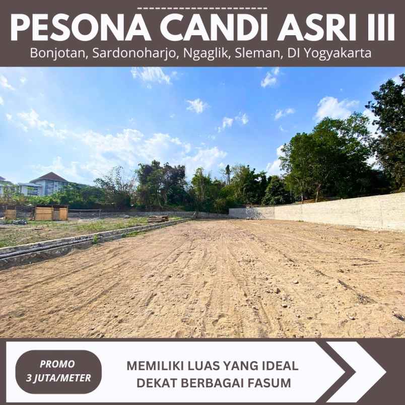 tanah kavling sebelah kampus uii jakal 3 juta meter