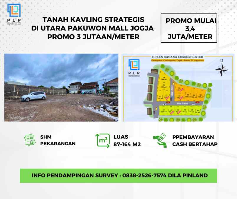 tanah kavling strategis utara pakuwon mall jogja