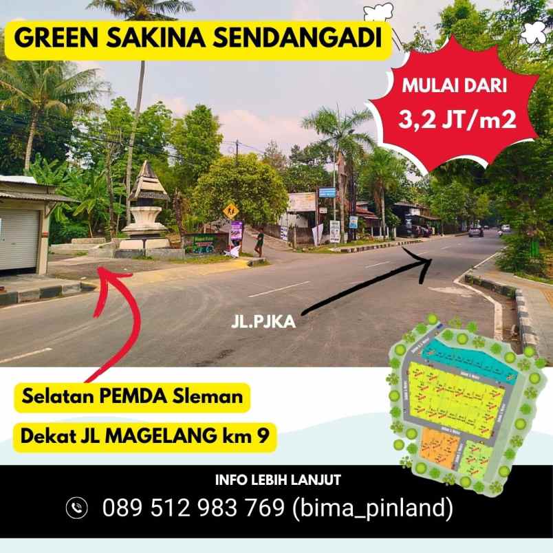 terletak dekat komplek perkantoran pemda sleman